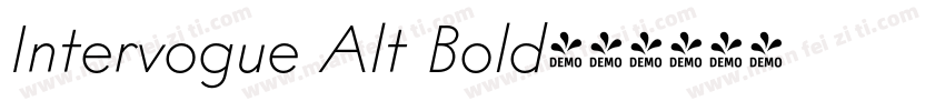 Intervogue Alt Bold字体转换